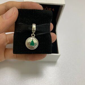 Pandora Merry Christmas Trees Charm Dangle Pendant
